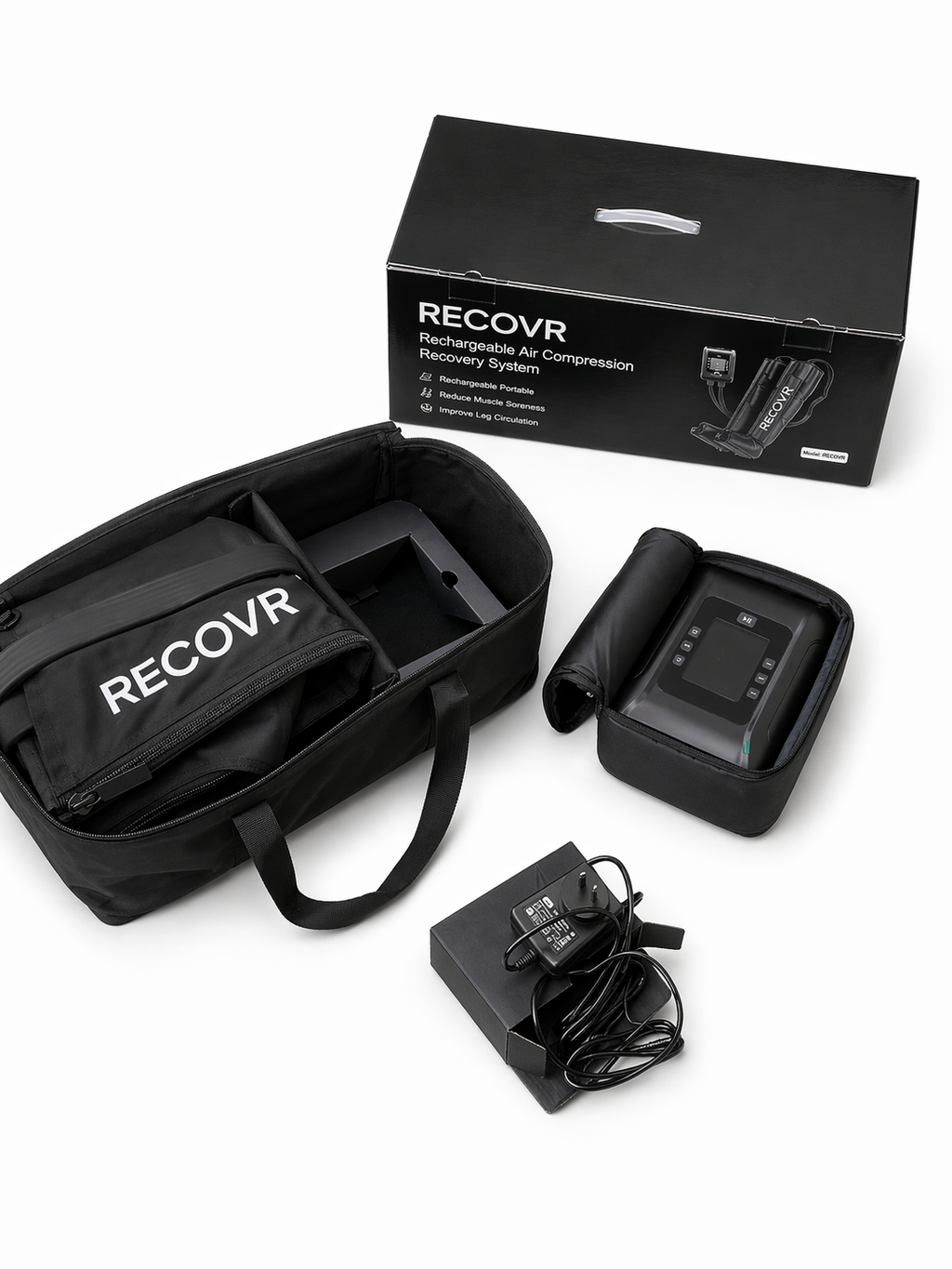 RECOVR Pro Boots — Rechargeable Air Compression Recovery System