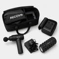 RECOVR Recovery Kit — Pro Boots + Massage Gun + Foam Roller